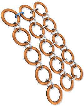 Linked jump rings
